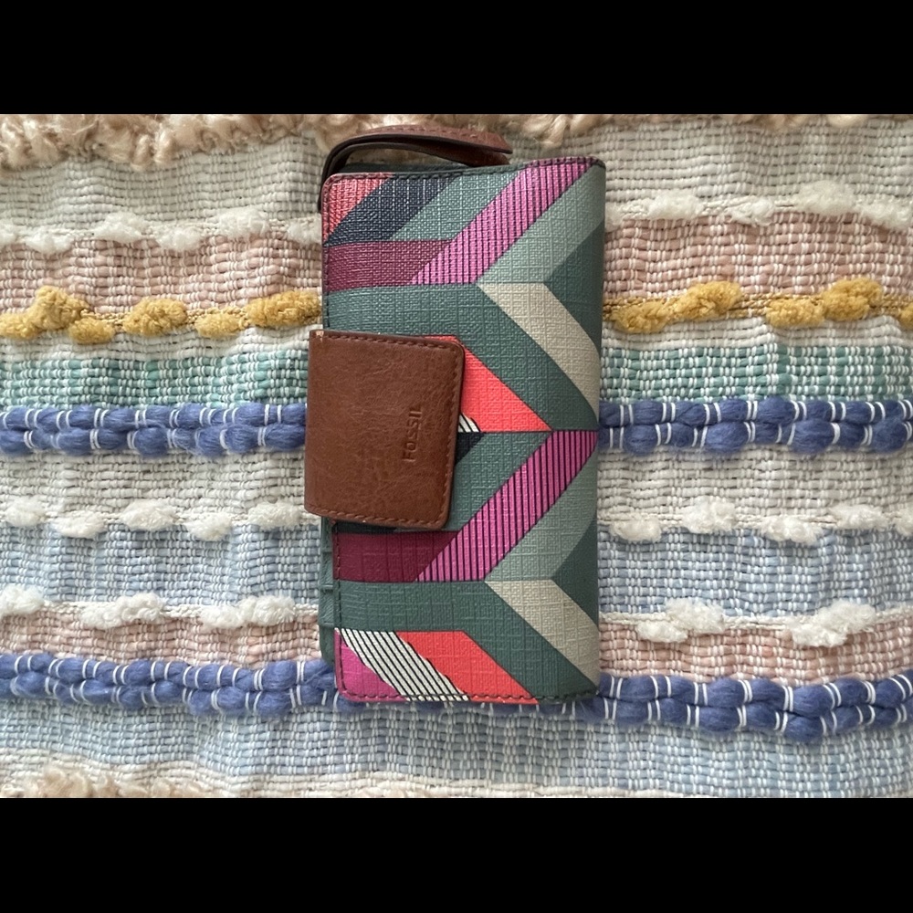 Fossil Multi-Color Snap Wallet